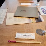 つるとんたん UDON NOODLE Brasserie - テーブルの上