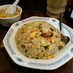 金明飯店 - 焼飯、スープ（500円）