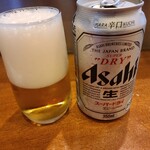 カレーの南海 - ビール　350円