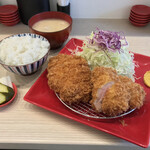 とんかつ檍のカレー屋 いっぺこっぺ 飯田橋店 - とんかつ檍のカレー屋 いっぺこっぺ 飯田橋店(東京都千代田区飯田橋)ロース&ヒレカツ定食(200g)1,800円