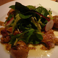 Osteria UVA RARA 横浜 - 肉料理ランチのメイン：鶏肉のハニーマスタード風味