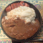 本道坊 - チキン煮込みカレー+ソーセージ