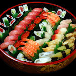 Edo Hachi Zushi - 12000円盛りです。お祝い事や大切なお客様へのおもてなしに豪華な盛り合わせです！