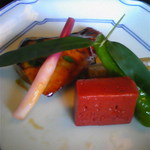 懐石 瓢庵 - 鰆の焼き物と赤こんにゃく