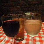 シシリア - グラスワイン赤白　烏龍茶