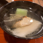 津の守坂 小柴 - お椀：鱸、素麺、冬瓜