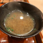 津の守坂 小柴 - 味噌汁