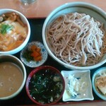 福徳屋 - 親子丼ミニとごまダレセイロセット