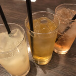 暖龍 - グレープフルーツ ジュースジャスミン茶（アイス）ジンジャーエール