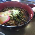 和田峠茶屋 - 山菜月見そば