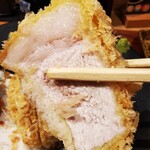 とんかつ けい太 - 六白黒豚ロースカツ