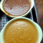 エスニカ - スパイシーチキンカレーとキーマカレー