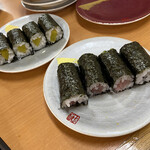 活魚回転すし バリュー - 2020年8月13日  鉄火巻き・新香巻き