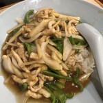 来々軒 - 肉細切りあんかけご飯