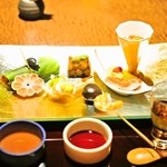 嵯峨沢館 - 2012/Jun.　 前菜全景