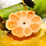 嵯峨沢館 - 2012/Jun.　前菜　花蓮根