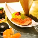 嵯峨沢館 - 2012/Jun.　前菜　いちじく柚子味噌がけ