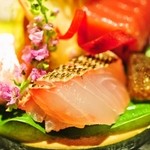 嵯峨沢館 - 2012/Jun.　御造り　炙りサワラ