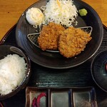 牛かつ こばやし - メンチかつ定食 800円(税別)