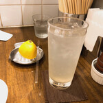 創作麺工房 鳴龍 - 生レモンサワー