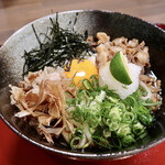 花咲く、さくらうどん - かすぶっかけ