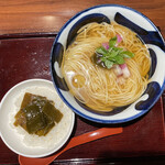 拳ラーメン -  羅臼昆布かけそば(温or冷)ご飯セット 1,000円