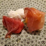 長谷川 稔 - メロン　トマト　生ハム