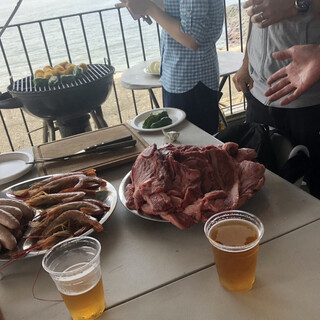 アメリカンバーベキューハウス ブルーテーブル_1