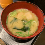 とんかつ 大喜 - 味噌汁