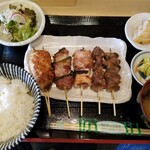 やきとり マルコ - やきとり定食 5本 1100円