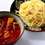 時屋 - 上湯鶏辛醤油つけ麺(1辛〜3辛)