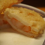 寿司・割烹 かぶら - おまかせミニ会席 芽生（天ぷら：蓮根の海老はさみ揚げ）