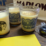 マーロウ - 『北海道フレッシュクリームプリン』　８１０円（税込）「３６周年記念ビーカー」使用