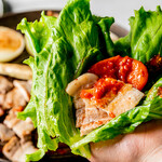  品川ビアガーデン - サムギョプサル