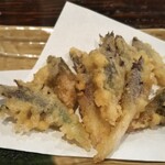 食事処 居酒屋 こまつ - みょうが天ぷら450円