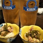 食事処 居酒屋 こまつ - 生ビール&お通し