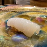 鮨よしの - 福岡県産の白イカ（ケンサキイカ）