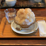 日本茶カフェ一日 - かき氷 桃