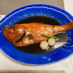 食べるお宿 浜の湯 - 金目鯛煮付け　本当に美味しい