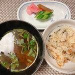 食べるお宿 浜の湯 - しめは穴子釜飯