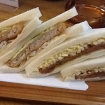 カリーナ - フィッシュサンドとハムカツたまご