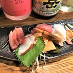 わか - 200812水　東京　わか　刺身盛り合わせ500円