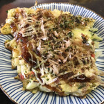 お好み焼きぼちぼち - お好み焼き豚玉550円美味い。