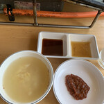 韓国食堂 サムギョプサル - 卵スープ　　タレ