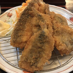 みつい食堂 - かます・小いわし・小あじのミックスフライ　アップ