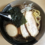 春紀 - たまりじょうゆらーめん（￥750）濃厚な醤油の旨味の強いラーメン。97点！2012/6/17
