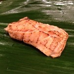 祇園寿司 衣川 - 炙りサーモン！！塩レモンでψ(｀∇´)ψ