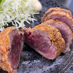 里山製麺 - 牛カツアップ