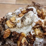 こなな - チーズクリームのほうじ茶かき氷