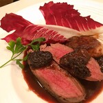 ■Roasted deer and red wine sauce with red currants